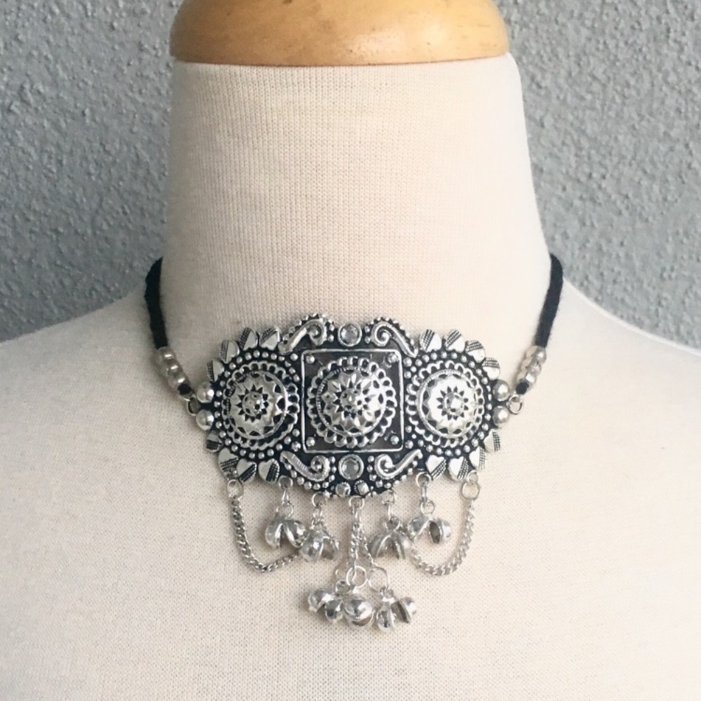 Rare find !  Oxidized choker necklace